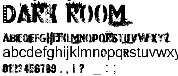 Dark Room font